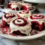 Heavenly Red Velvet Cinnamon Rolls