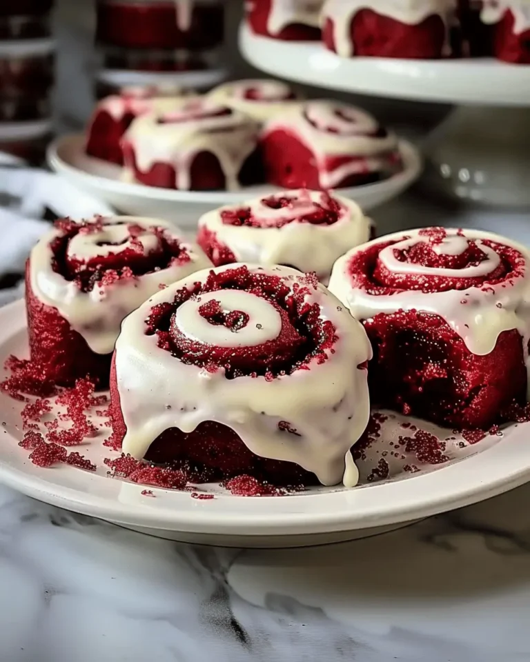 Heavenly Red Velvet Cinnamon Rolls