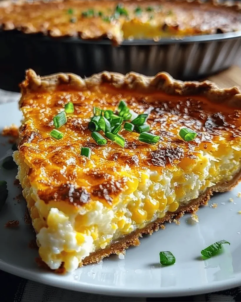 Cheddar Sweet Corn Pie