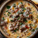 Philly Cheesesteak Soup