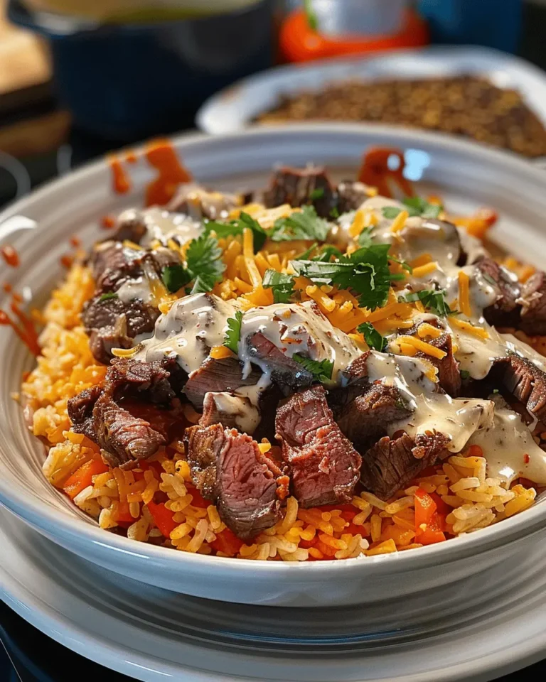 Steak Queso Rice
