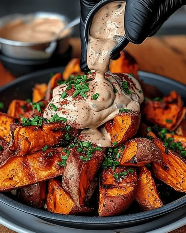 Smoky Roasted Sweet Potatoes with Chipotle Mayo