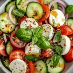 Cucumber Caprese Salad