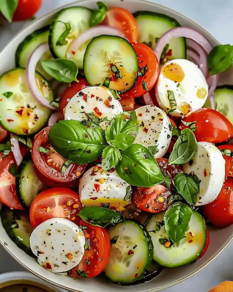 Cucumber Caprese Salad