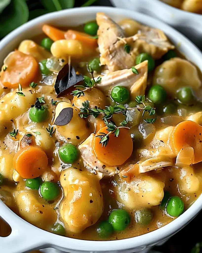 Creamy Chicken and Gnocchi Pot Pie