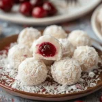 Cherry Snowball Cookies