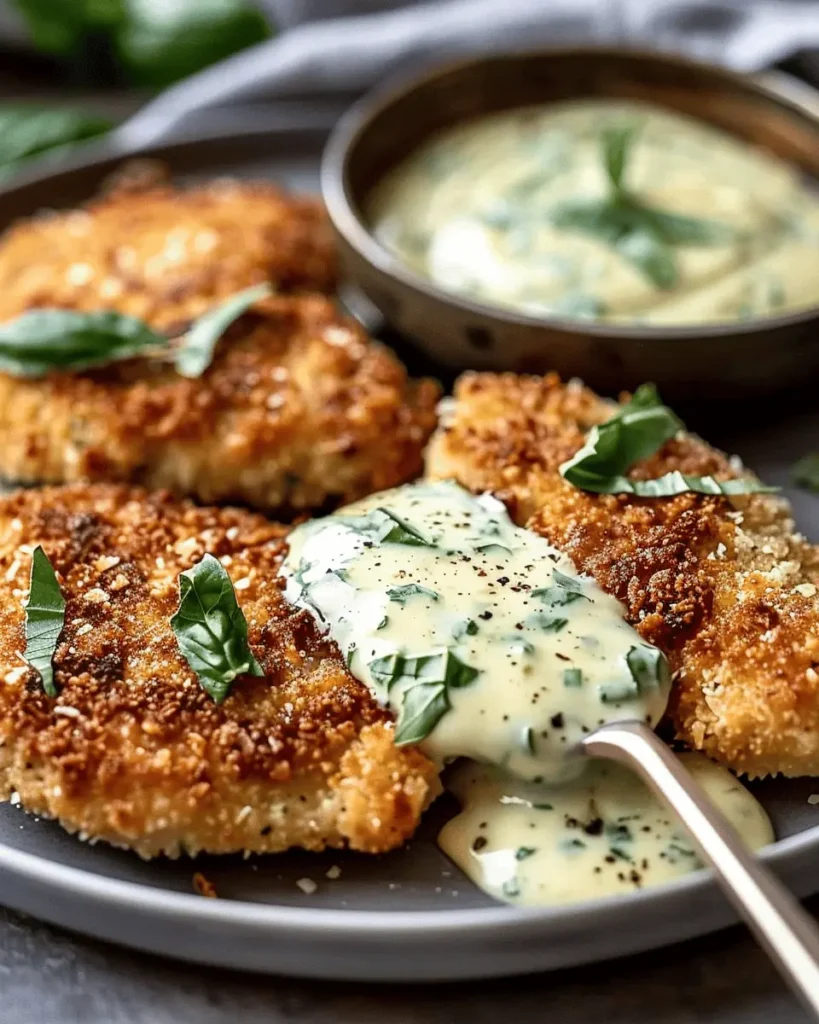 Parmesan Crusted Chicken with Basil Aioli