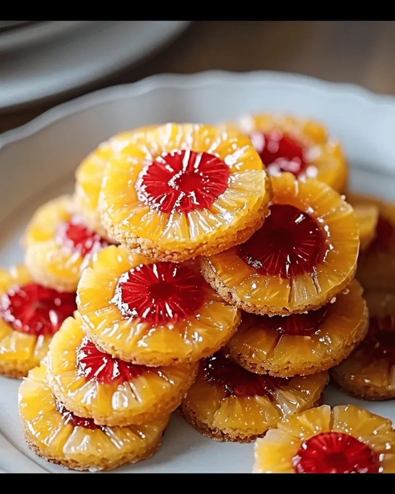 Pineapple Upside-Down Cookies