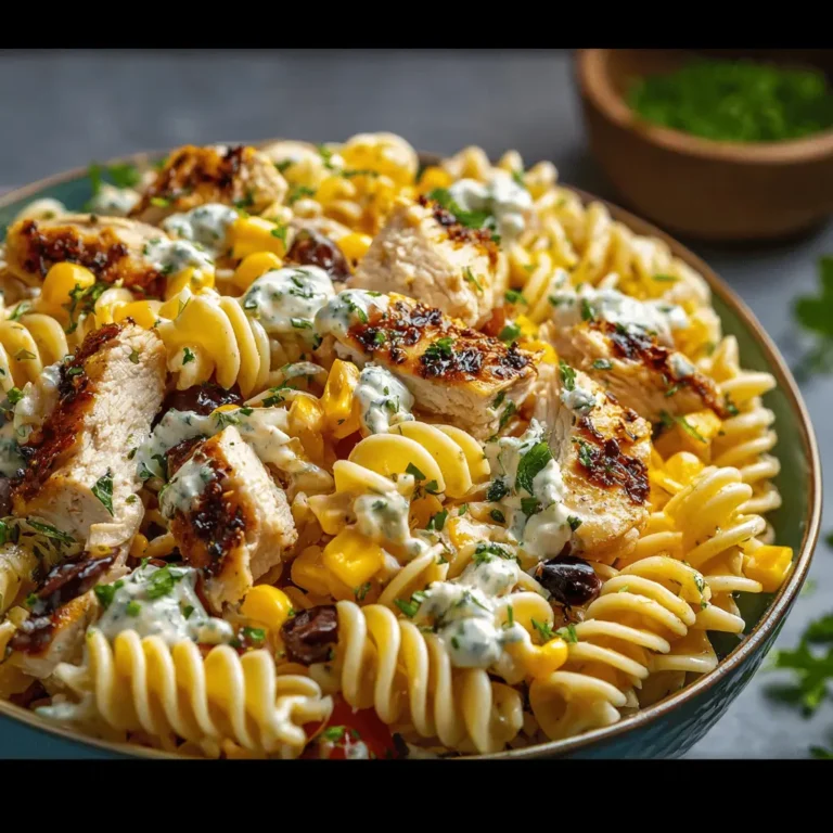 BBQ Chicken Pasta Salad