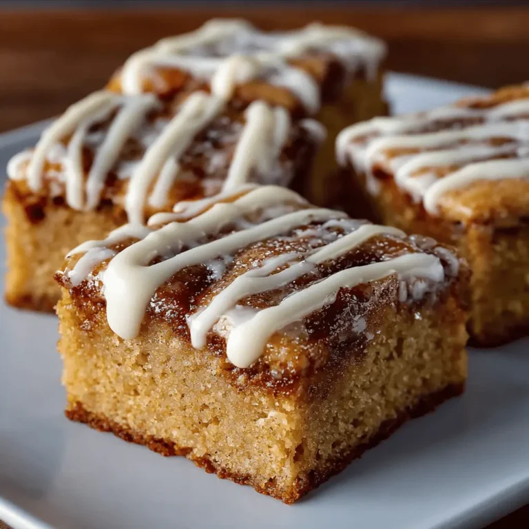 Cinnamon Roll Blondies