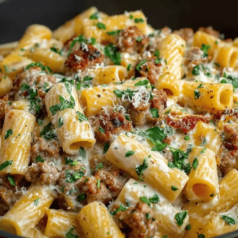 Creamy Italian Sausage Rigatoni
