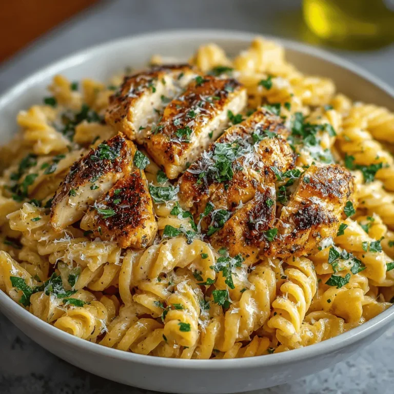 Garlic Parmesan Chicken Pasta