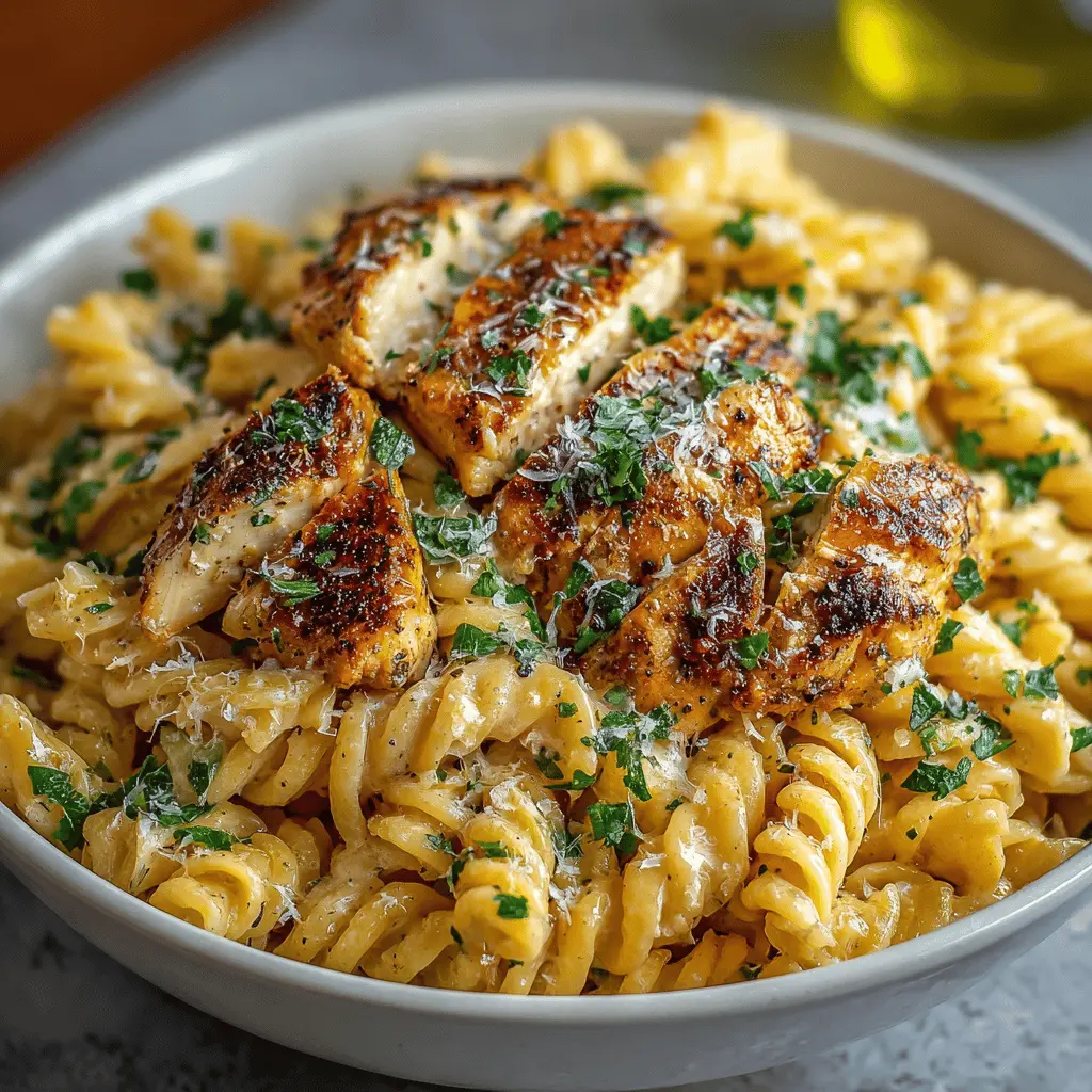 Garlic Parmesan Chicken Pasta