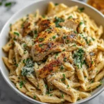 Healthy Garlic Parmesan Chicken Pasta