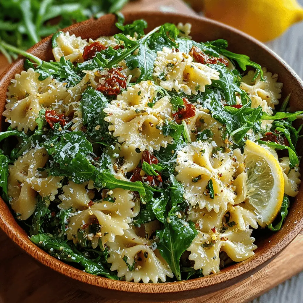 Lemon Arugula Pasta Salad