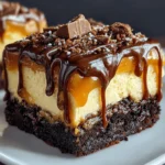 Milky Way Caramel Cheesecake Brownies