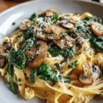 Spinach Mushroom Pasta
