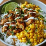 Street Corn Chicken Rice Bowl