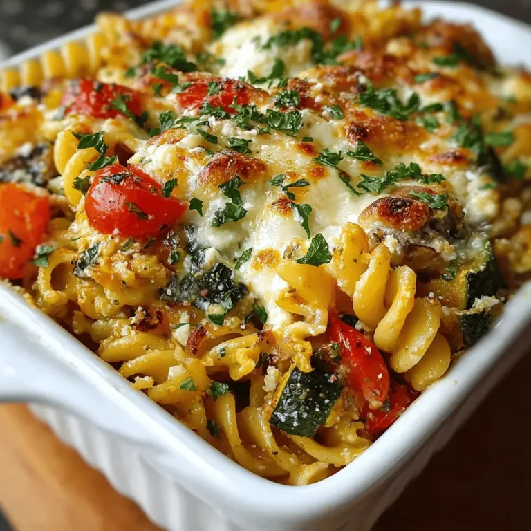 Tasty Mediterranean Vegetable Pasta Bake