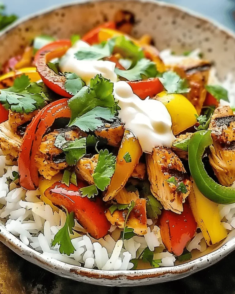 Chicken Fajita Rice Bowls