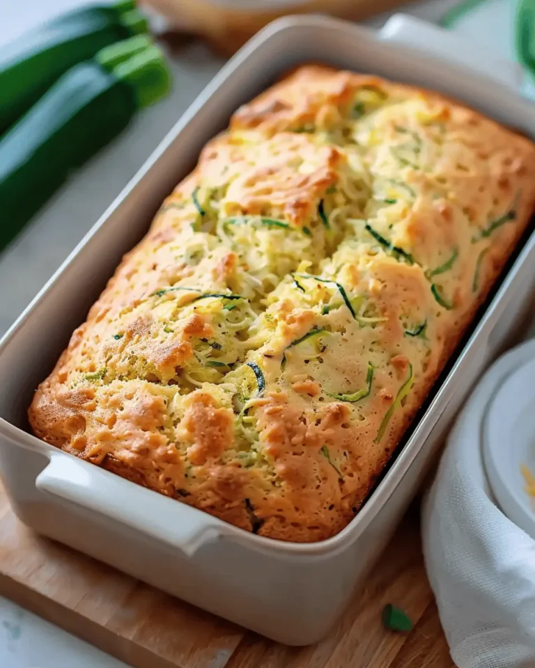 Green Onion Zucchini Cheddar Quick Bread