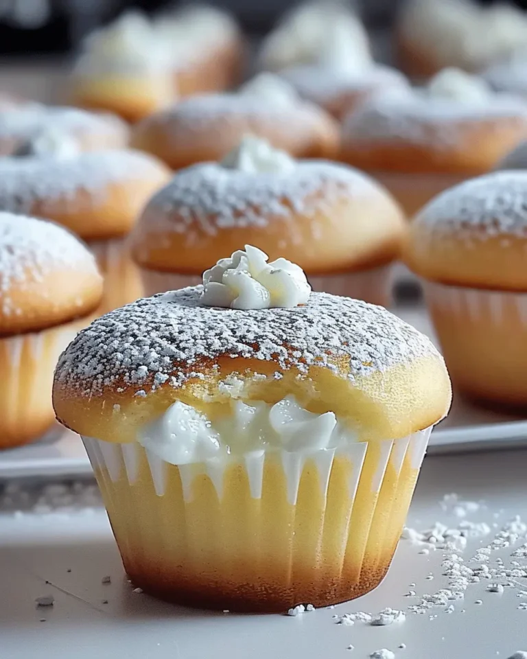 Fluffy Japanese Cotton Cheesecake Cupcakes
