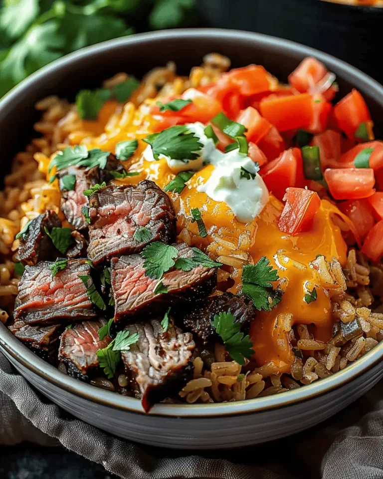 Steak Queso Rice