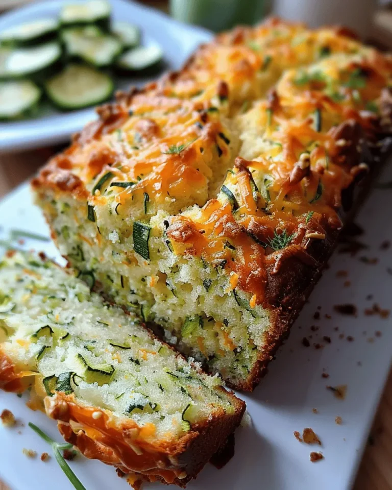 Savory Cheddar Zucchini Bread