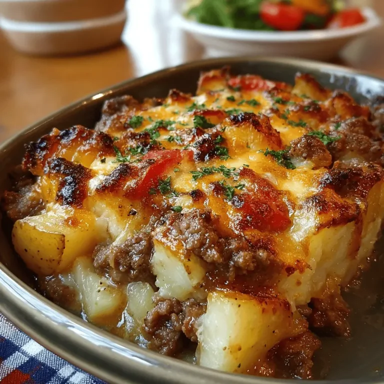 Southern Hamburger and Potato Casserole