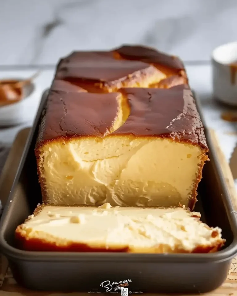 Burnt Basque Cheesecake in a Loaf Pan