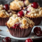 Cherry Cobbler Muffins