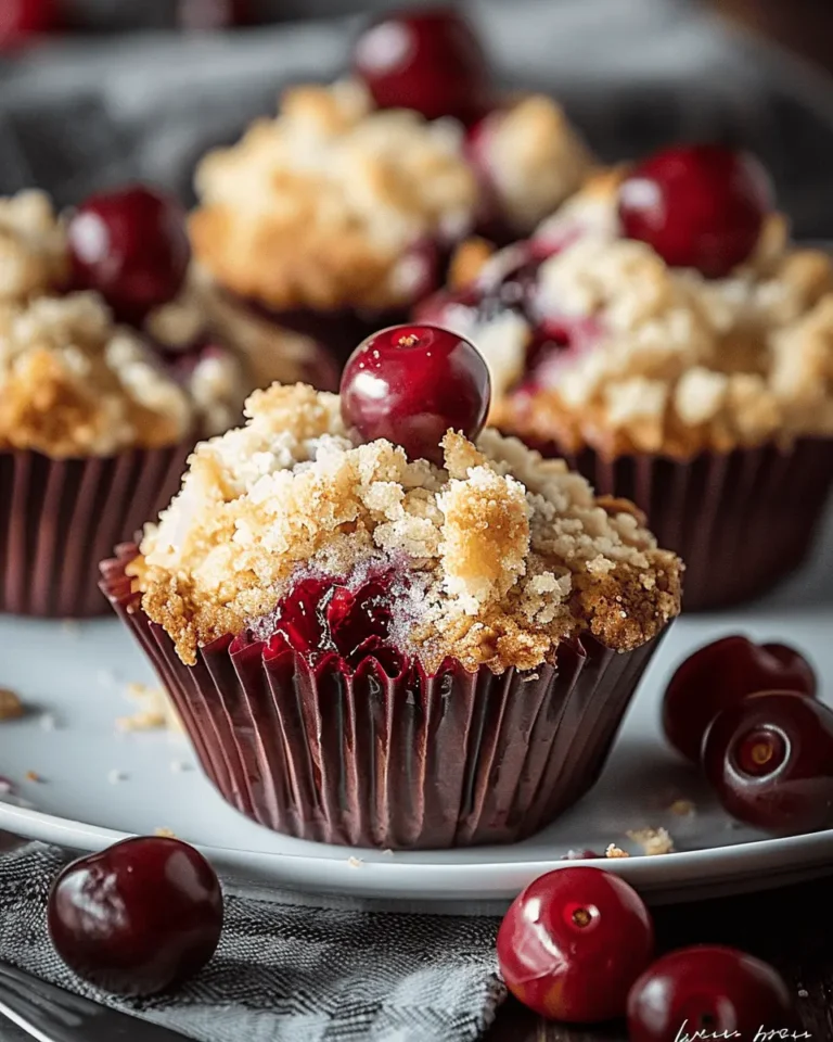 Cherry Cobbler Muffins
