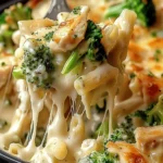 Chicken and Broccoli Alfredo Bake