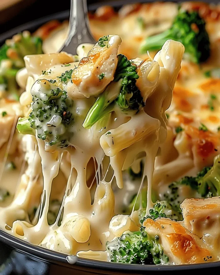 Chicken and Broccoli Alfredo Bake