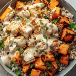 Healthy Chicken & Sweet Potato Rice Bowl