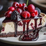lack Forest Berry Cheesecake: