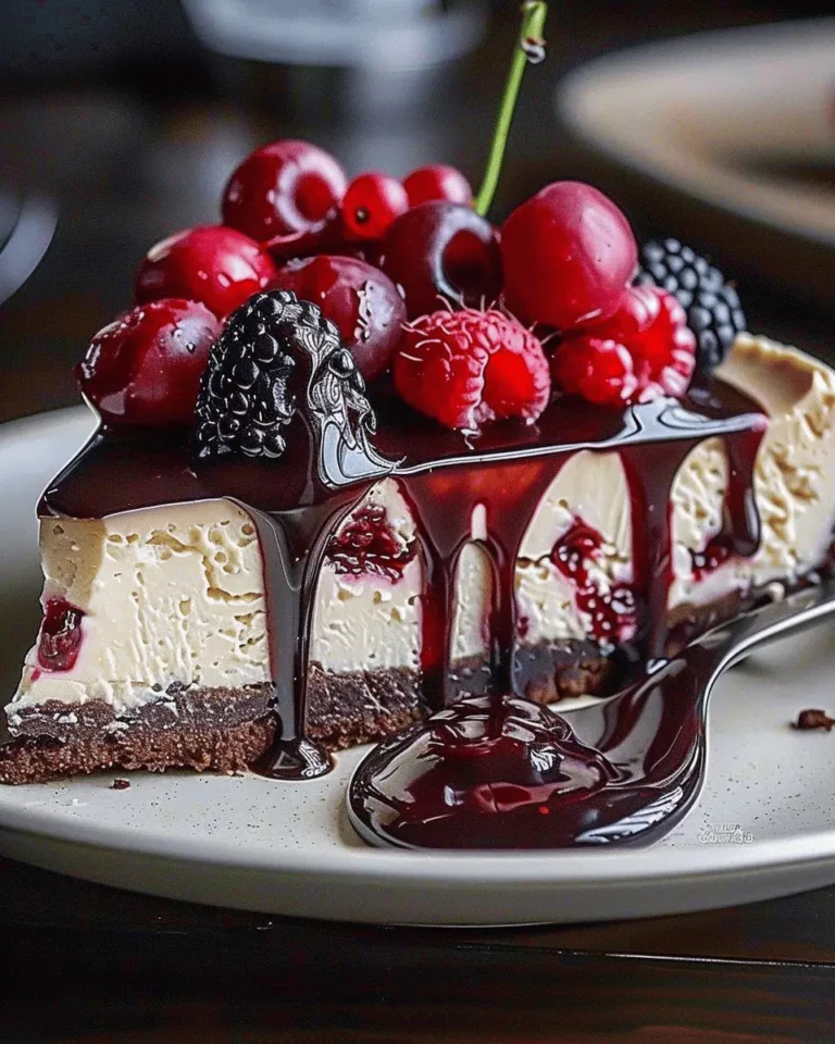 lack Forest Berry Cheesecake: