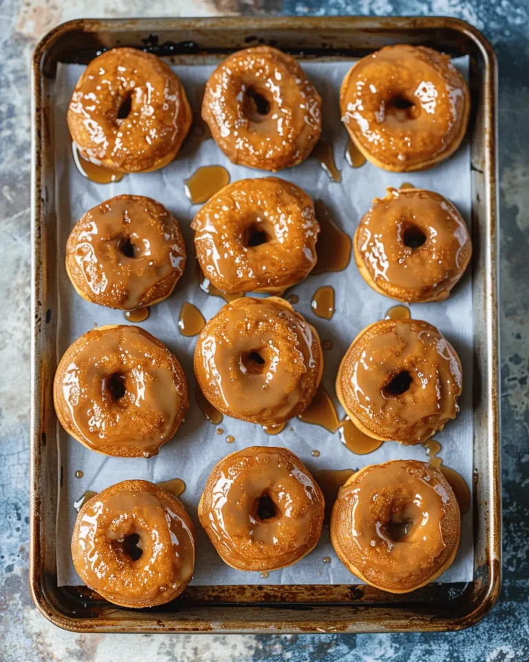 Baked Pumpkin Donuts with Maple Glaze