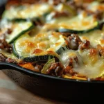 Cheesy Beef & Zucchini Casserole