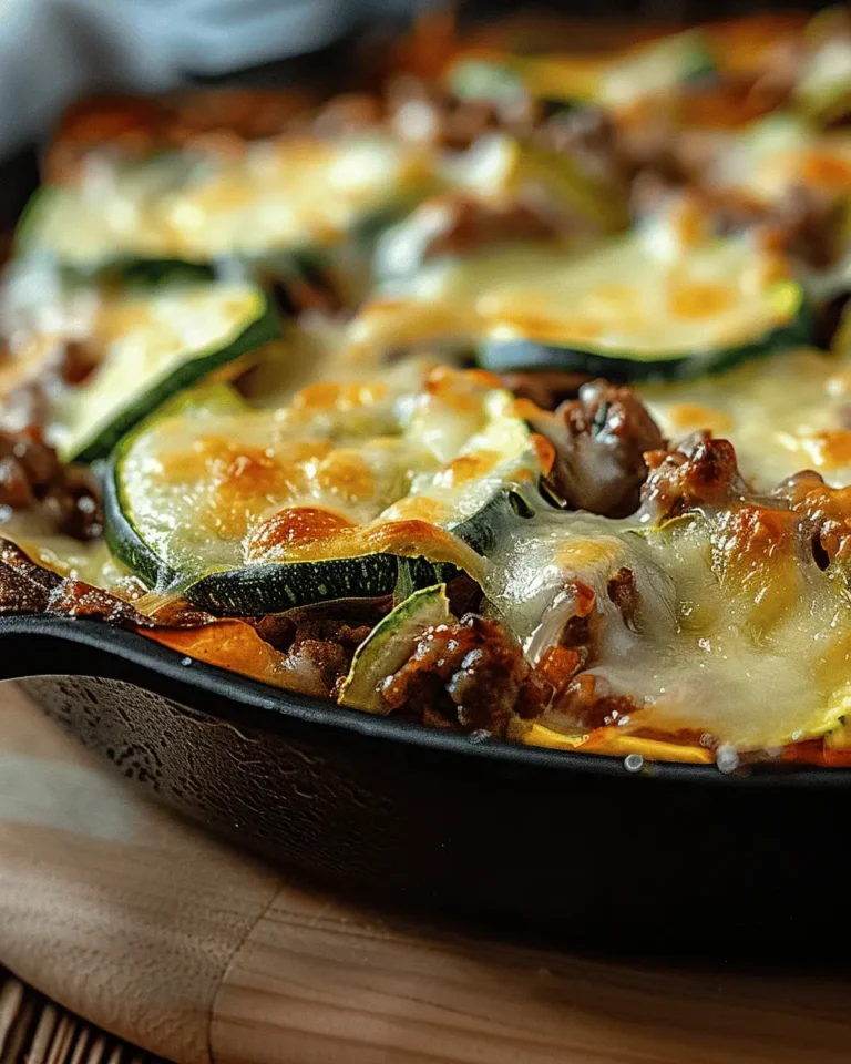 Cheesy Beef & Zucchini Casserole