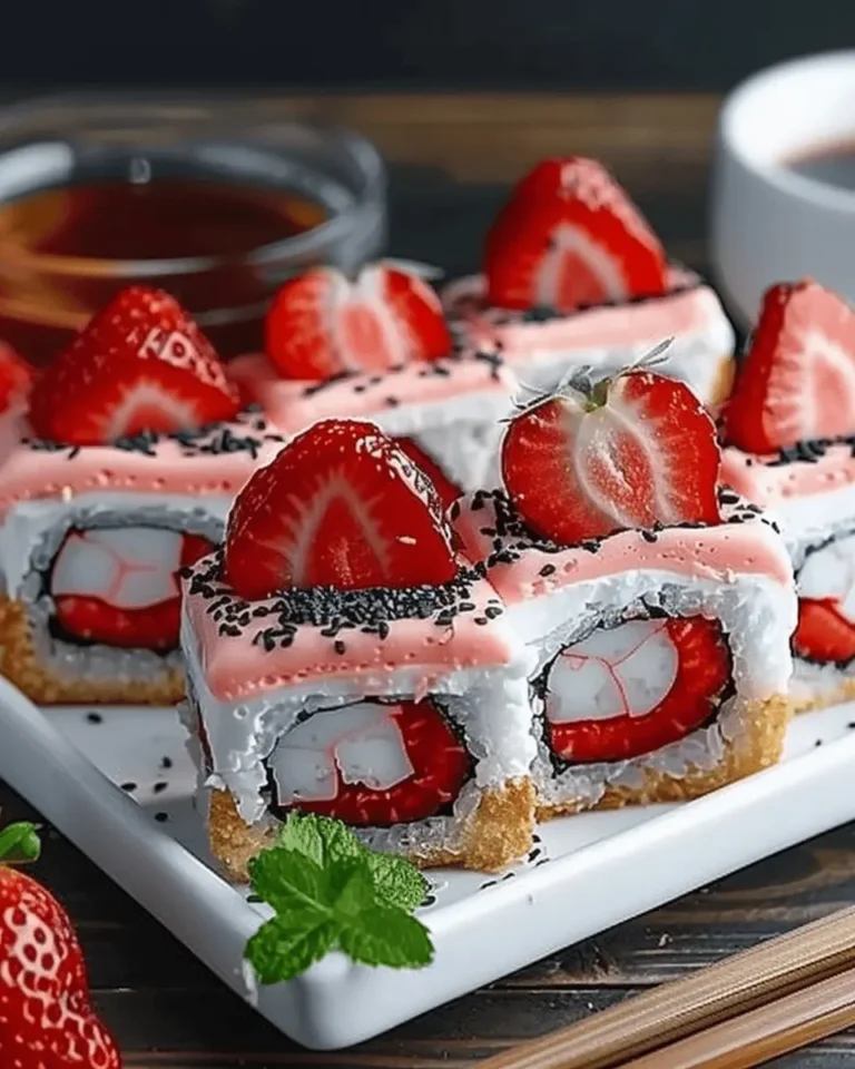 Strawberry Shortcake Sushi