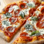 Hot Honey Pepperoni Ricotta Pizza