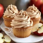 Apple Cider Cupcakes with Brown Sugar Cinnamon Buttercream