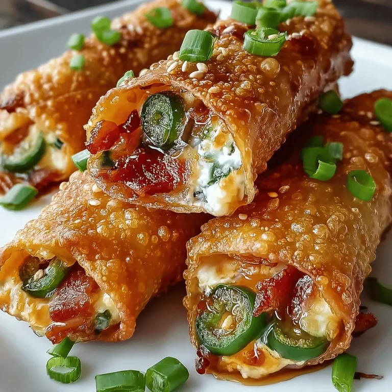 Bacon Jalapeño Popper Eggrolls