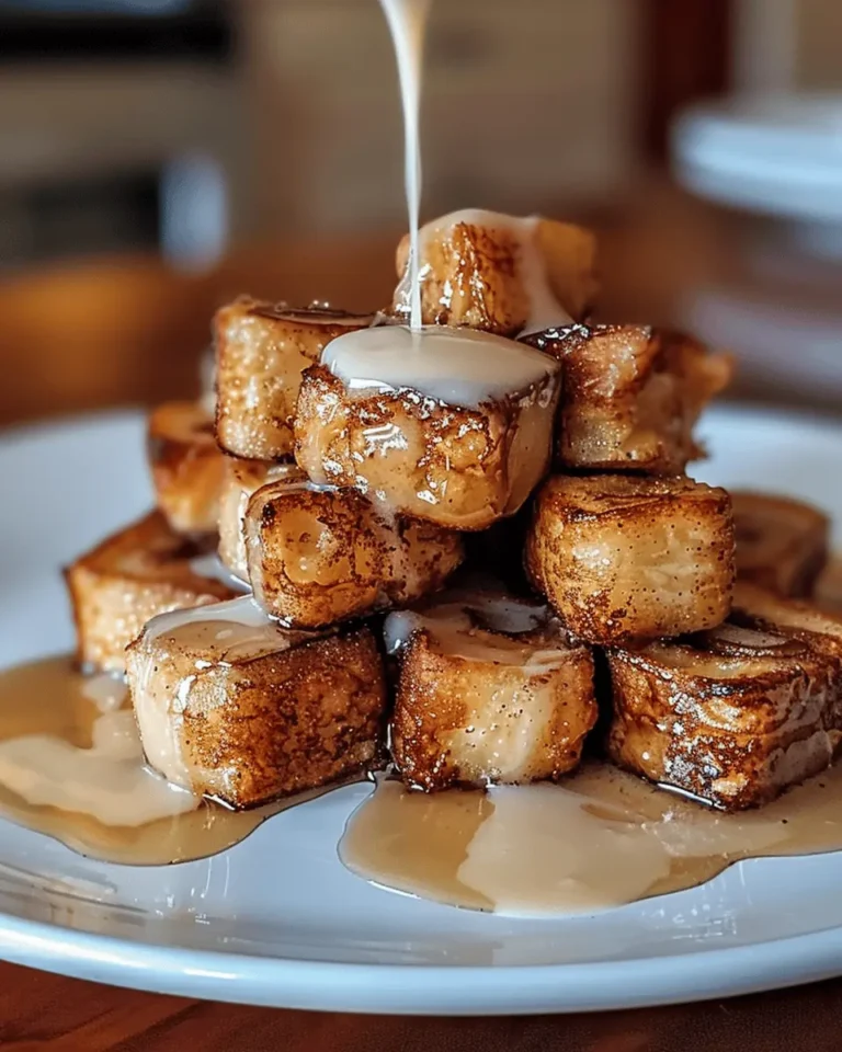 Cinnamon Roll French Toast Bites