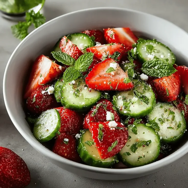 Cucumber Strawberry Salad