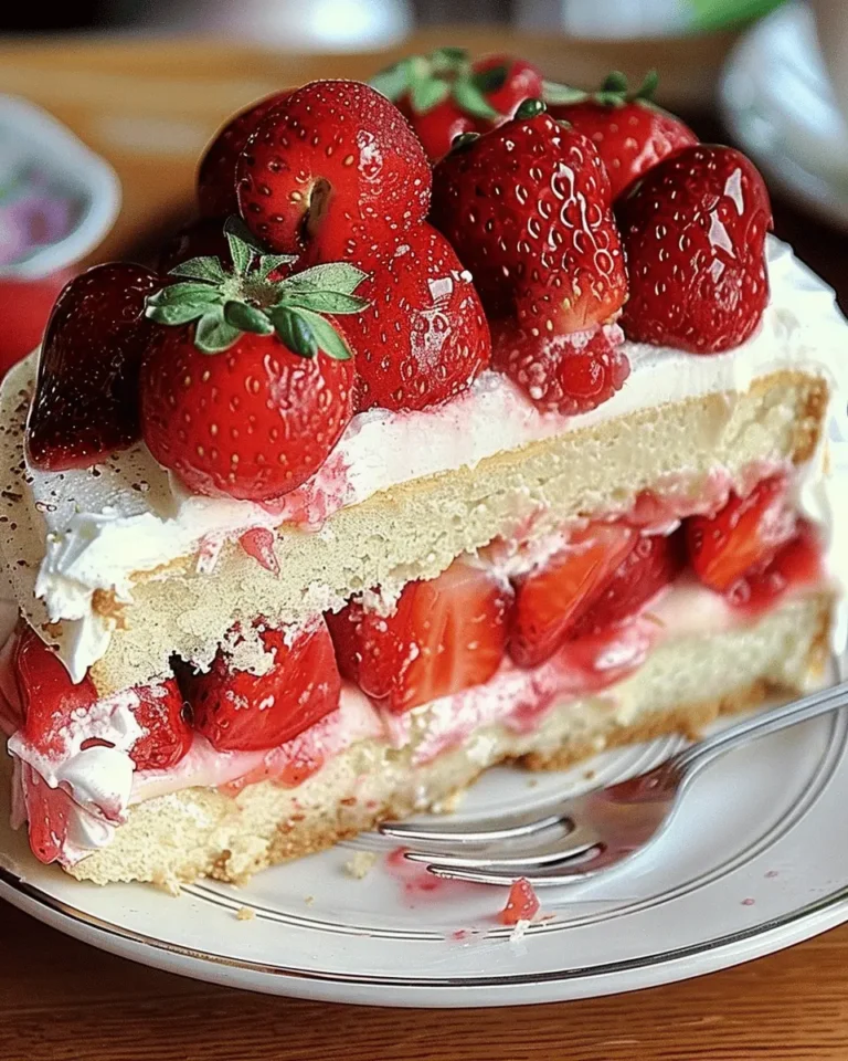 Strawberries and Cream Cake