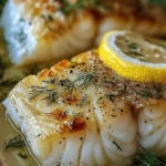 Baked Cod with Lemon-Dill Sauce