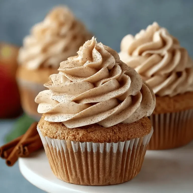 Apple Cider Cupcakes with Brown Sugar Cinnamon Buttercream