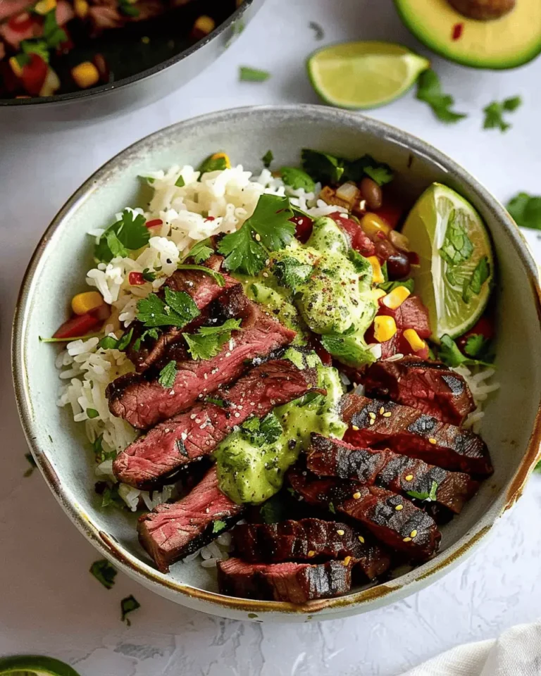 Cilantro Lime Steak Bowls